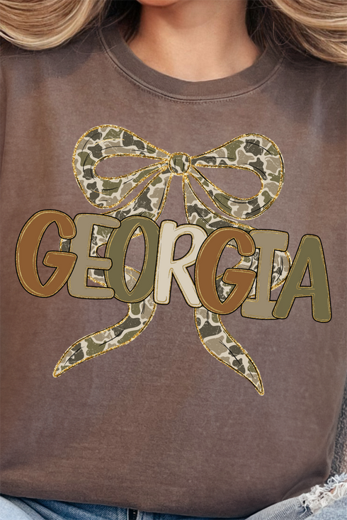 Sweet Home Camo Georgia Comfort Colors Adult Ring-Spun Cotton Tee