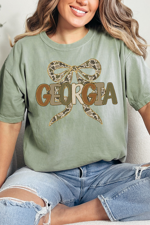 Sweet Home Camo Georgia Comfort Colors Adult Ring-Spun Cotton Tee
