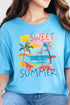 Sweet Summer Palms Comfort Colors Adult Ring-Spun Cotton Tee