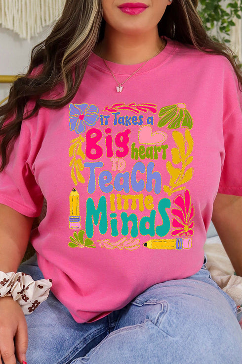 Takes A Big Heart To Teach Comfort Colors Adult Ring-Spun Cotton Tee