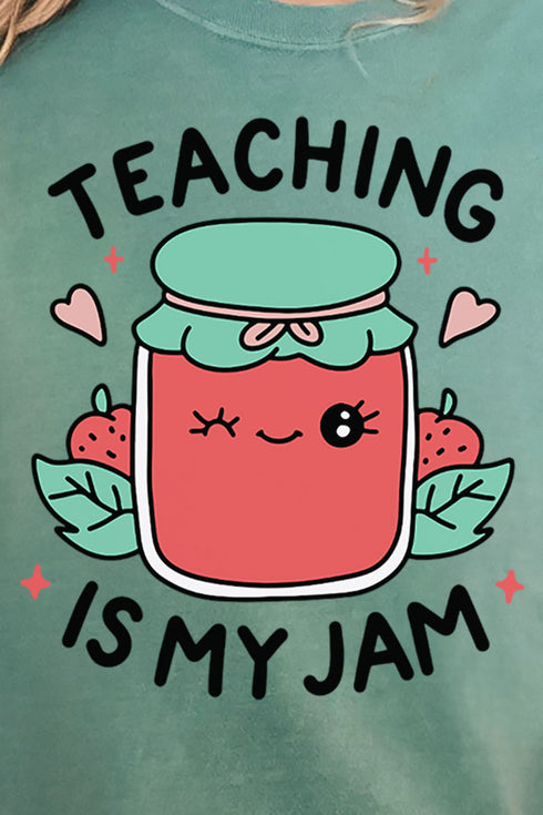 Teaching Is My Jam Comfort Colors Adult Ring-Spun Cotton Tee
