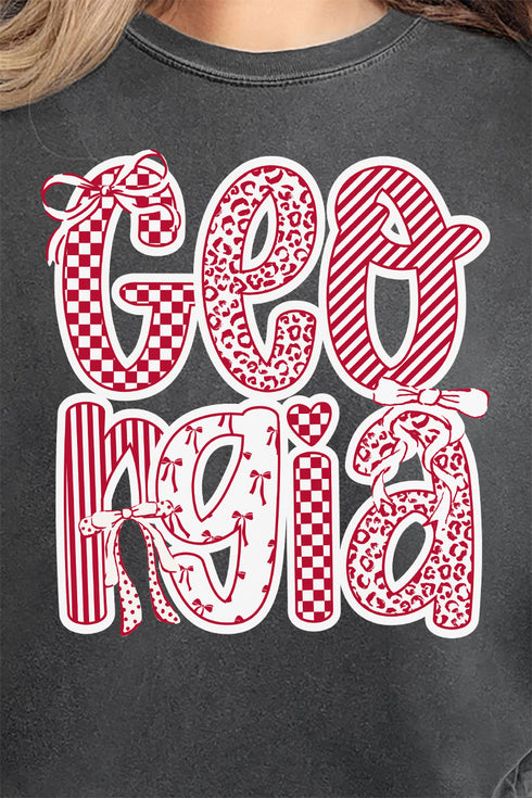 Tied In Georgia Comfort Colors Adult Ring-Spun Cotton Tee