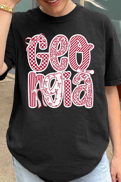 Tied In Georgia Comfort Colors Adult Ring-Spun Cotton Tee
