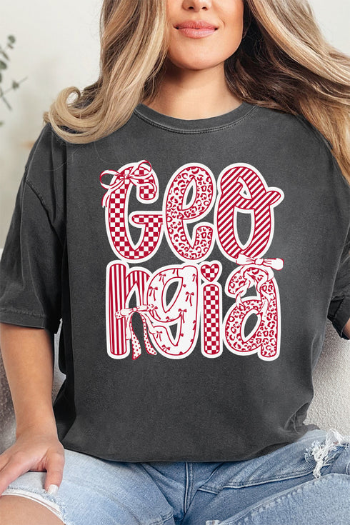 Tied In Georgia Comfort Colors Adult Ring-Spun Cotton Tee