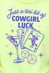 Tini Bit Of Cowgirl Luck Comfort Colors Adult Ring-Spun Cotton Tee