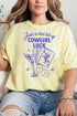 Tini Bit Of Cowgirl Luck Comfort Colors Adult Ring-Spun Cotton Tee