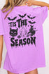 Tis The Season Spooky Front & Back Design Comfort Colors Adult Ring-Spun Cotton Tee