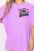 Tis The Season Spooky Front & Back Design Comfort Colors Adult Ring-Spun Cotton Tee
