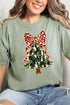 Traditional Glitzy Christmas Tree Comfort Colors Adult Ring-Spun Cotton Tee