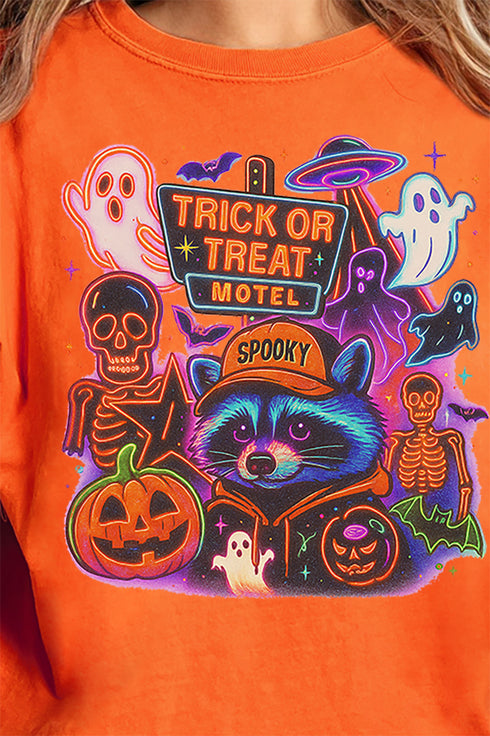 Trick Or Treat Motel Comfort Colors Adult Ring-Spun Cotton Tee