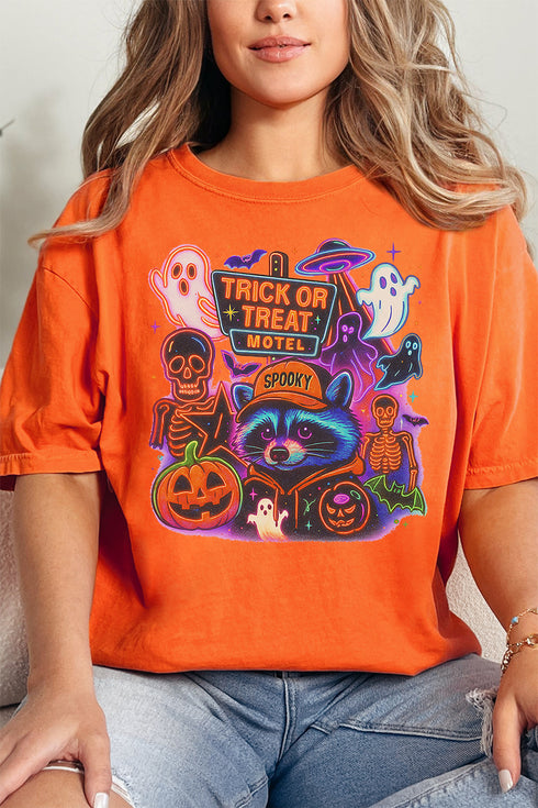 Trick Or Treat Motel Comfort Colors Adult Ring-Spun Cotton Tee