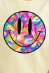 Tropical Flowers Smile Comfort Colors Adult Ring-Spun Cotton Tee