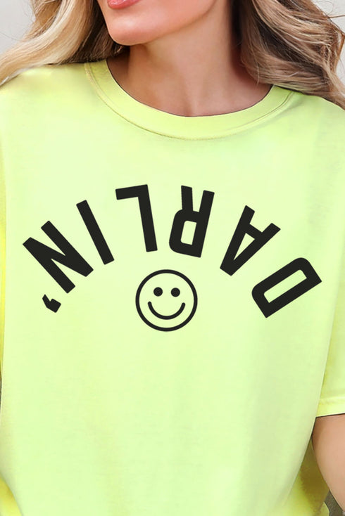 Upside Down Darlin' Comfort Colors Adult Ring-Spun Cotton Tee