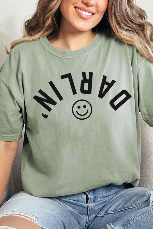 Upside Down Darlin' Comfort Colors Adult Ring-Spun Cotton Tee