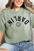 Upside Down Darlin' Comfort Colors Adult Ring-Spun Cotton Tee
