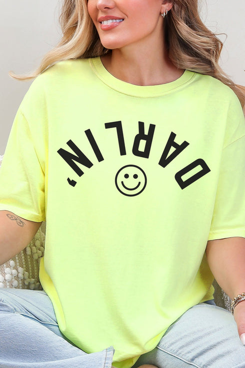 Upside Down Darlin' Comfort Colors Adult Ring-Spun Cotton Tee