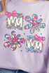 Vibrant Floral Mama Comfort Colors Adult Ring-Spun Cotton Tee