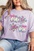 Vibrant Floral Mama Comfort Colors Adult Ring-Spun Cotton Tee
