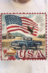 Vintage USA Stamp Comfort Colors Adult Ring-Spun Cotton Tee