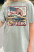 Vintage USA Stamp Comfort Colors Adult Ring-Spun Cotton Tee