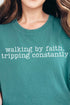 Walking By Faith Comfort Colors Adult Ring-Spun Cotton Tee