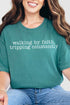 Walking By Faith Comfort Colors Adult Ring-Spun Cotton Tee