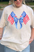 Watercolor Stars And Stripes Comfort Colors Adult Ring-Spun Cotton Tee
