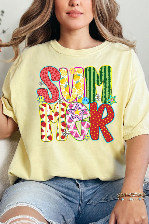 Watermelon Summer Comfort Colors Adult Ring-Spun Cotton Tee