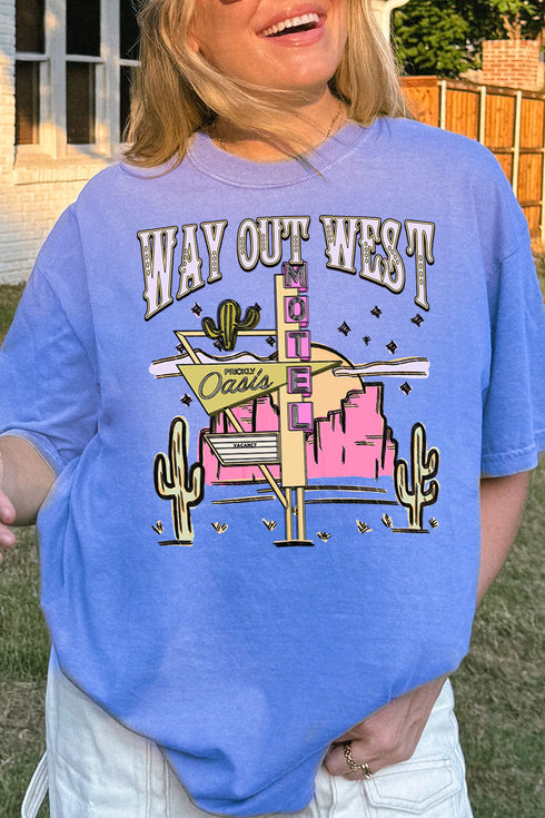 Way Out West Motel Comfort Colors Adult Ring-Spun Cotton Tee