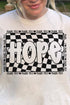 Wavy Checkered Hope Comfort Colors Adult Ring-Spun Cotton Tee