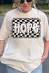 Wavy Checkered Hope Comfort Colors Adult Ring-Spun Cotton Tee