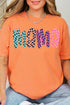 Wavy Checkered Mama Comfort Colors Adult Ring-Spun Cotton Tee