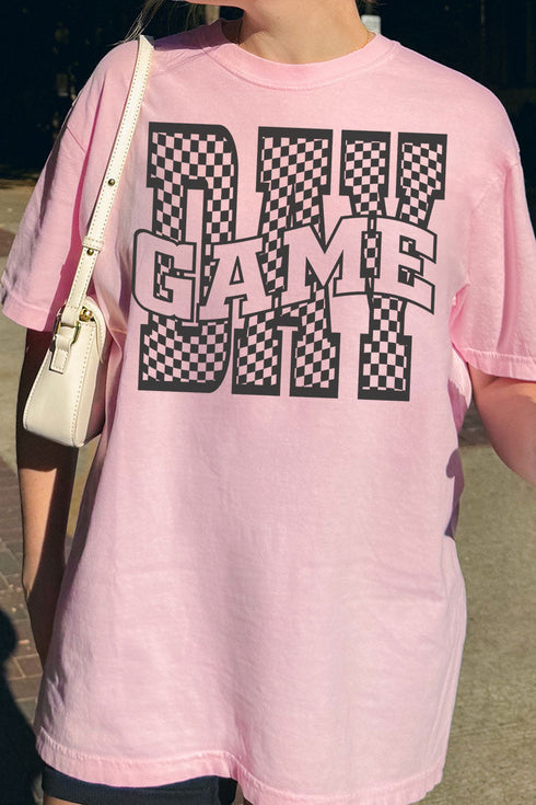 Wavy Check Game Day Comfort Colors Adult Ring-Spun Cotton Tee