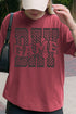 Wavy Check Game Day Comfort Colors Adult Ring-Spun Cotton Tee
