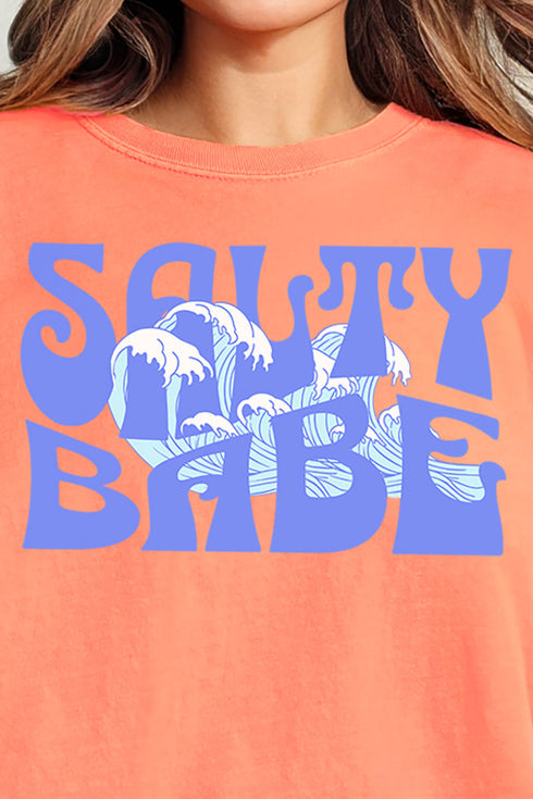 Wavy Salty Babe Comfort Colors Adult Ring-Spun Cotton Tee