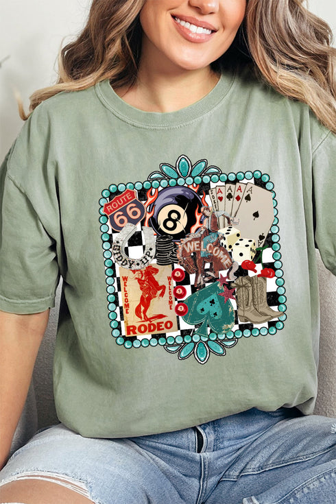Welcome Rodeo Collage Comfort Colors Adult Ring-Spun Cotton Tee