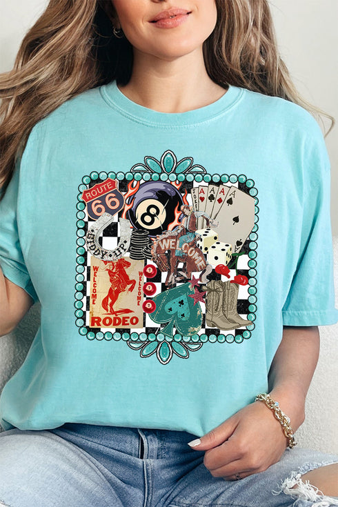 Welcome Rodeo Collage Comfort Colors Adult Ring-Spun Cotton Tee
