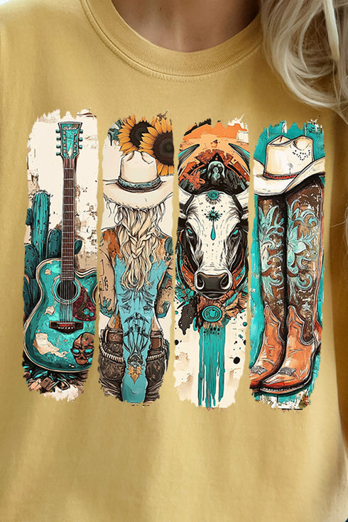 Western Babe Comfort Colors Adult Ring-Spun Cotton Tee