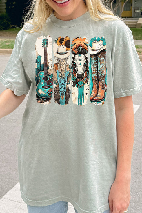 Western Babe Comfort Colors Adult Ring-Spun Cotton Tee