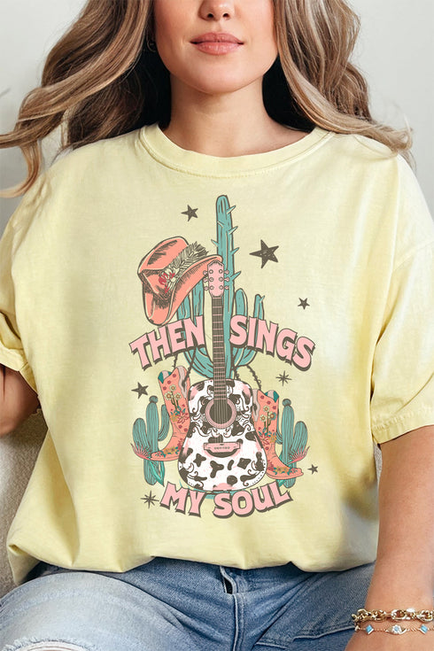 Western Then Sings My Soul Comfort Colors Adult Ring-Spun Cotton Tee