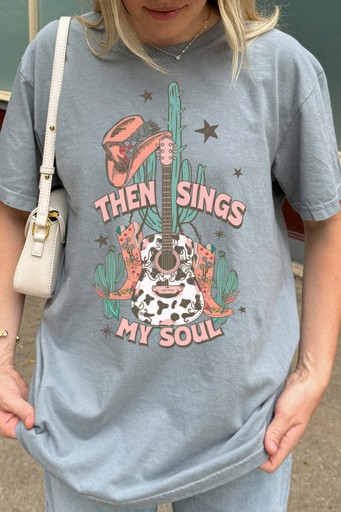 Western Then Sings My Soul Comfort Colors Adult Ring-Spun Cotton Tee