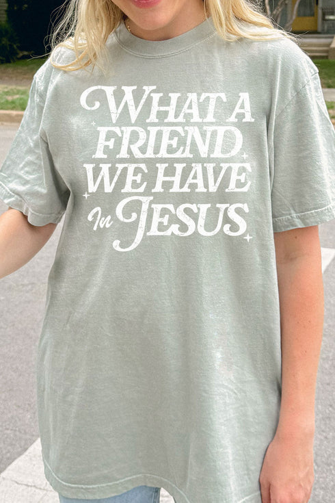 What A Friend Comfort Colors Adult Ring-Spun Cotton Tee