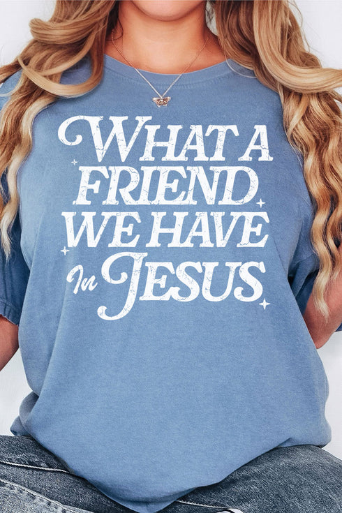 What A Friend Comfort Colors Adult Ring-Spun Cotton Tee
