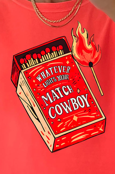 Whatever Lights Your Match Comfort Colors Adult Ring-Spun Cotton Tee