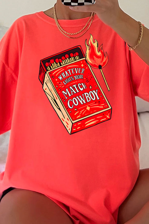 Whatever Lights Your Match Comfort Colors Adult Ring-Spun Cotton Tee