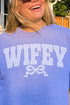White Lace Wifey Comfort Colors Adult Ring-Spun Cotton Tee