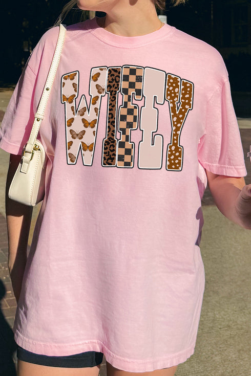 Wifey In The Wild Comfort Colors Adult Ring-Spun Cotton Tee