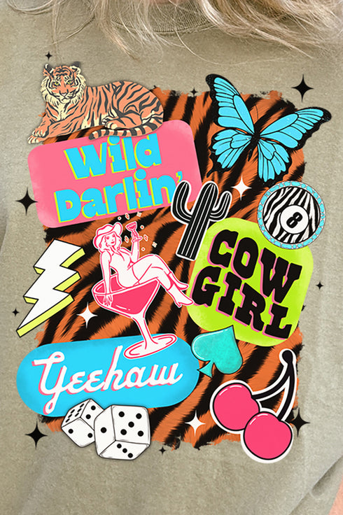 Wild Darlin' Cowgirl Comfort Colors Adult Ring-Spun Cotton Tee