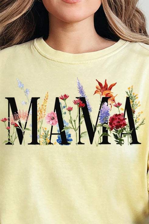 Wildflowers Mama Comfort Colors Adult Ring-Spun Cotton Tee