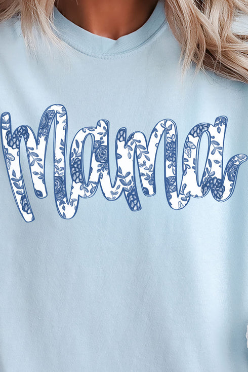 Willow Script Mama Comfort Colors Adult Ring-Spun Cotton Tee